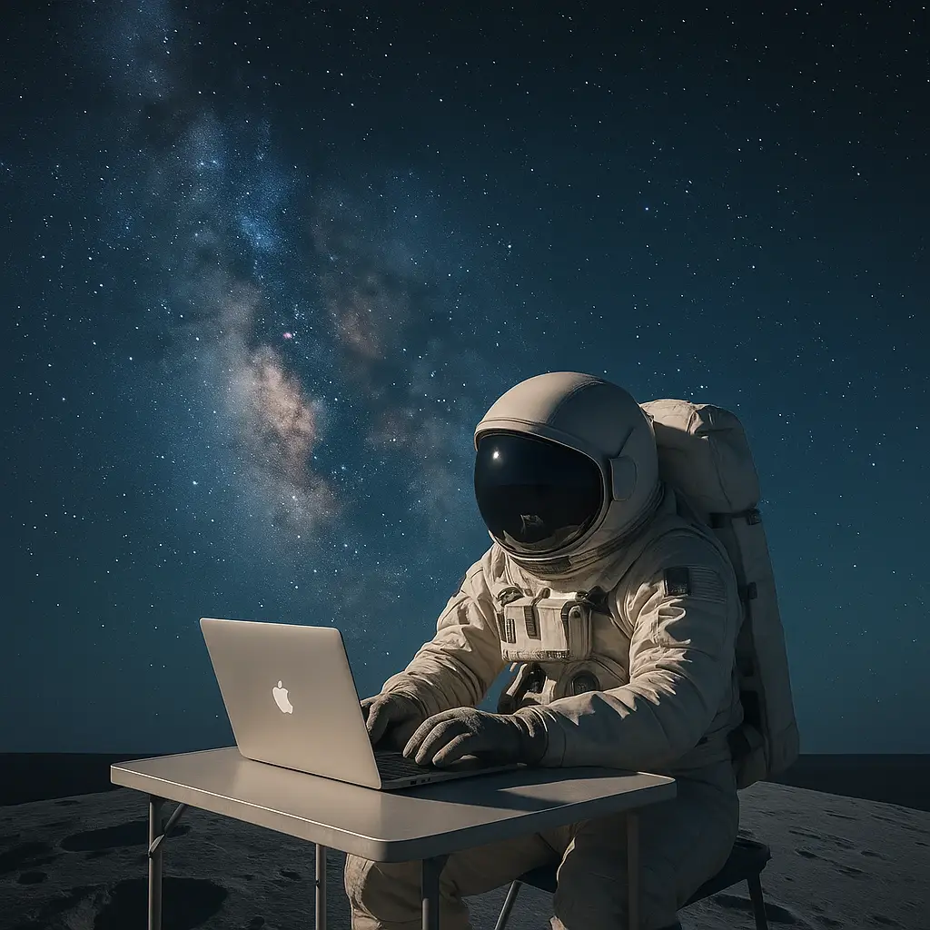20250516 0125 Astronaut Using