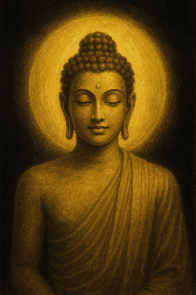 Buddha Enlightenment Wallpapers in HD 4K Buddha Enlightenment Aura – Radiating calmness with soft golden light over deep black.