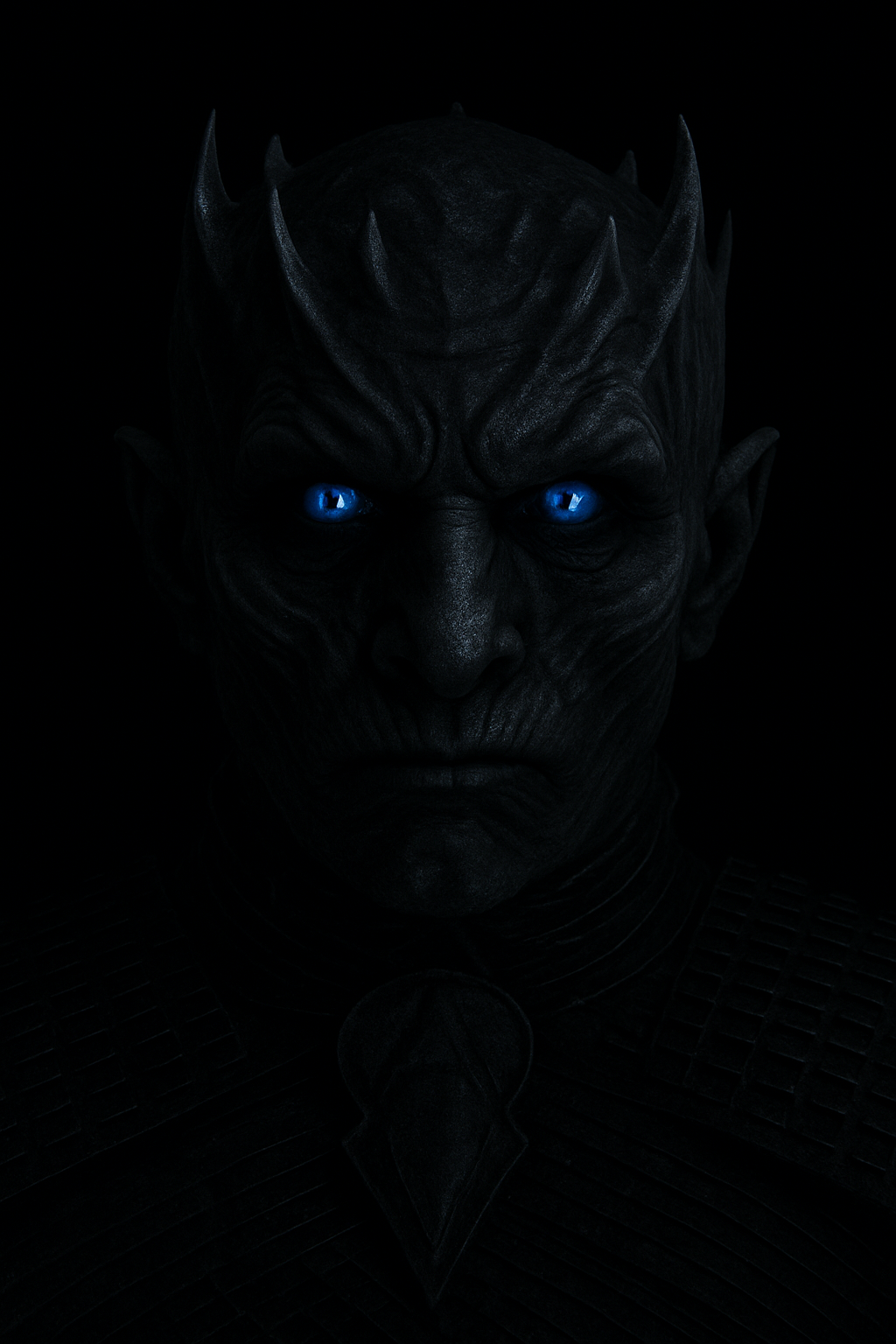 Night King Close-Up Wallpapers Night King Close-Up – Intimidating blue eyes against pitch-black.