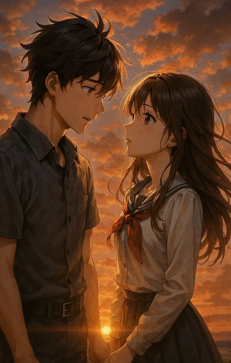 Blending soft lighting and emotional tones, this wallpaper captures a sweet, romantic moment between two characters. Free Download Anime Wallpaper for Iphone Wallpaper and Lockscreen Wallpapers, and also Cool Wallpaper, Desktop Wallpaper, Black Wallpaper,